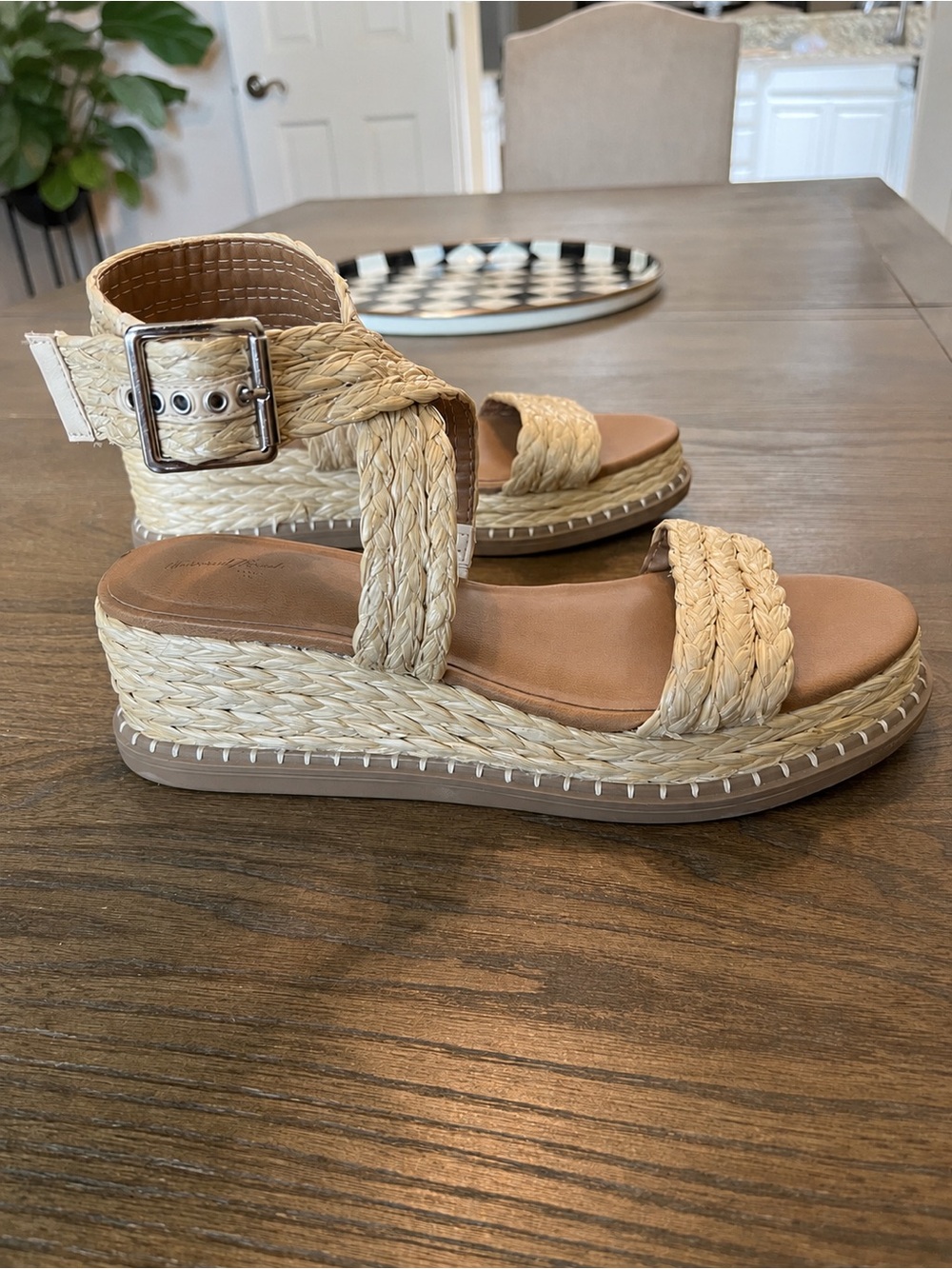 Universal Thread Cream Braided Strap Sandals 10 - Picture 7 of 10